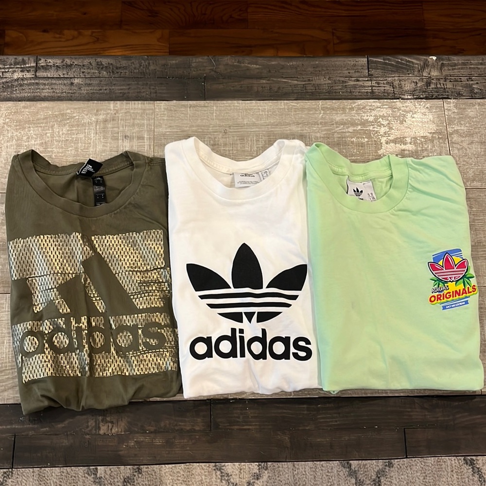 Adidas Size Medium Men’s 3 shirt lot